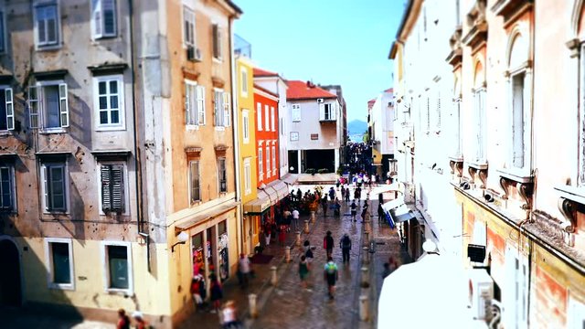 Croatia, Ancient buildings at Zadar and Dubrovnik old town
