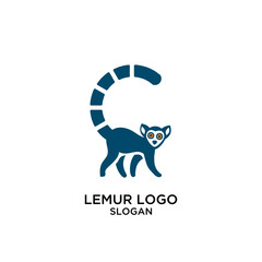 lemur animal logo icon design vector illustration © Alpha Vector