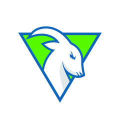 goat head logo simple design