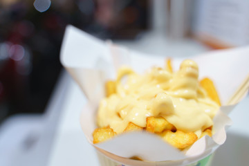 French fries with cheese