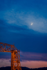 Moon Overlooking Duluth, MN