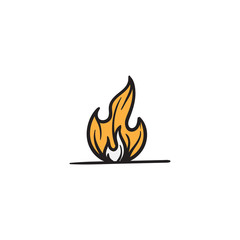 vector icon fire illustration logo template