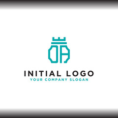 initial letter DA logo icon, the logo design inspiration for the company from. -Vectors