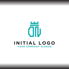 initial letter DN logo icon, inspiring logo designs for companies from. -Vectors