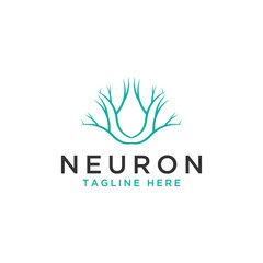 Abstract Neuron logo template