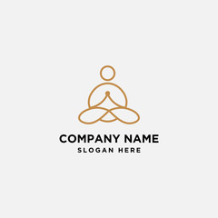human logo design template. icon illustration