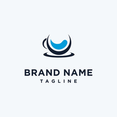 Cafe logo design cup icon - Vector