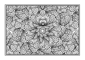 Vector abstract pattern page for antistress coloring
