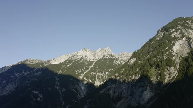 View of the Austrian alps in the karwendel