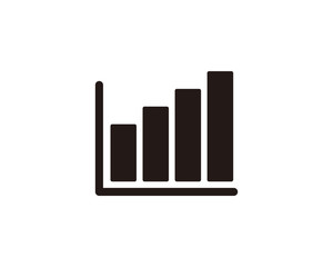 Bar graphic chart icon symbol vector