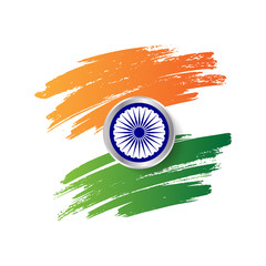 India Independence Day Celebration Background Abstract Strokes
