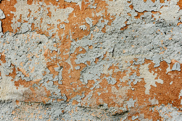 Texture of a concrete wall with cracks and scratches which can be used as a background
