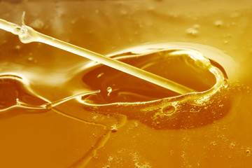 Macro of saturated oil background