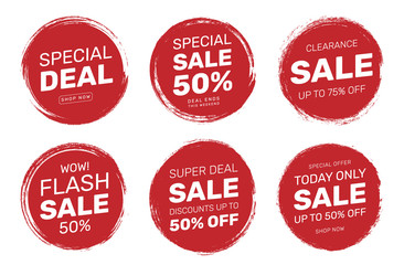 Stamp Tag Badge Sale Discount For Shop Business 