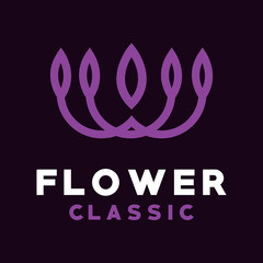 Classic Flower Logo Design Inspiration For Business And Company.