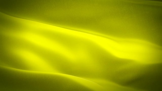 Silk Flag Animation of Yellow background video waving in wind. rich bright sunny color. Yellow color Flag Looping Closeup 1080p Full HD 1920X1080. gold yellow paper layout design colorful background