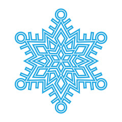 Unique Snowflake Icon Symbol Design