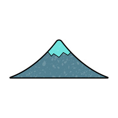 Mountain design vector with texture. retro style color