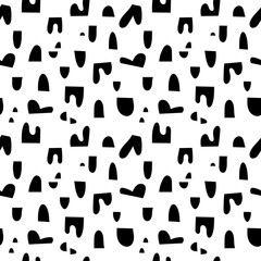 Vector abstract doodle seamless pattern. For fabric, wrapping paper, backdrop, bag template