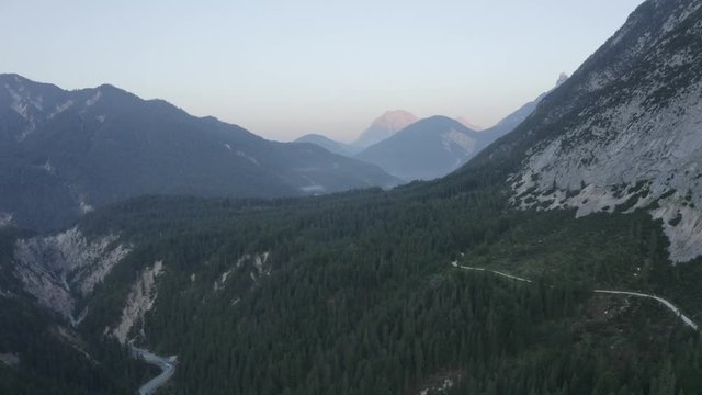 Panoramic view in the Karwendel in the Austrian Alps