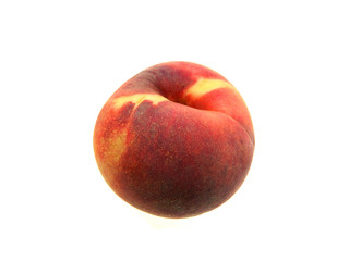 Fototapeta na wymiar peach isolated on black background
