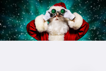 grandfather with binoculars