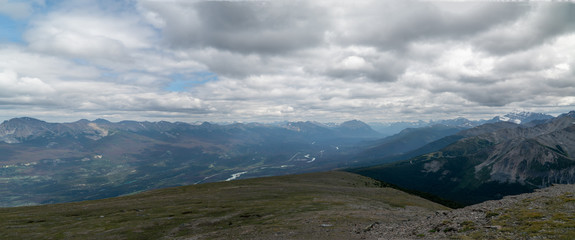 clouds over the mountains