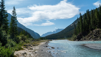 river through the mountains