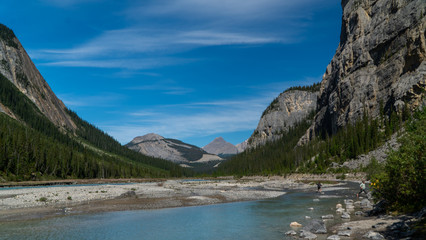 river through the mountains