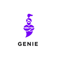 genie logo icon designs vector - obrazy, fototapety, plakaty