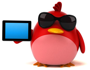 Red bird - 3D Illustration