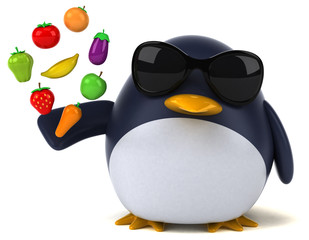 Fun penguin - 3D Illustration