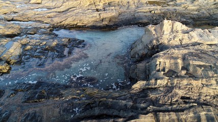 natural pools created by volcanic lava on the Atlantic coast