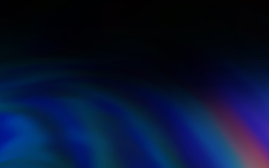 Dark BLUE vector template with curved lines. A circumflex abstract illustration with gradient. The best colorful design for your business.