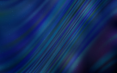 Dark BLUE vector template with space stars. Glitter abstract illustration with colorful cosmic stars. Pattern for astronomy websites.