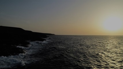 Obraz premium natural pools created by volcanic lava on the Atlantic coast