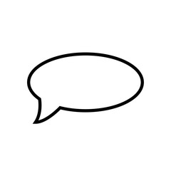 bubble speech icon vector design template
