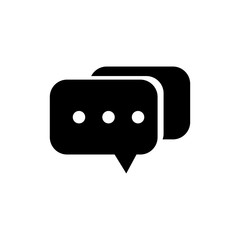 bubble speech icon vector design template