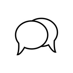 Fototapeta premium bubble speech icon vector design template