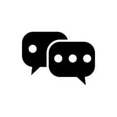 bubble speech icon vector design template