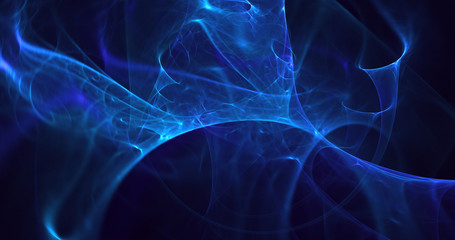 3D rendering abstract fractal electromagnetic background 