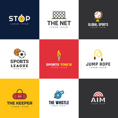 Set Of Sports Logos Vector 