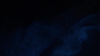 Smoke texture over blank black background