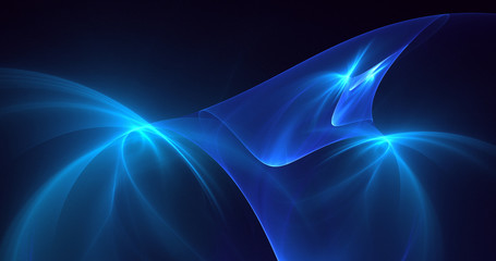 3D rendering abstract fractal electromagnetic background 