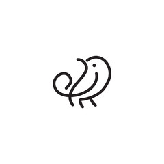 Fototapeta premium Bird logo design vector template