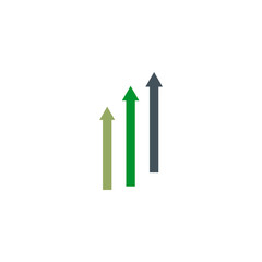 Chart graphic icon logo design for economic business activity