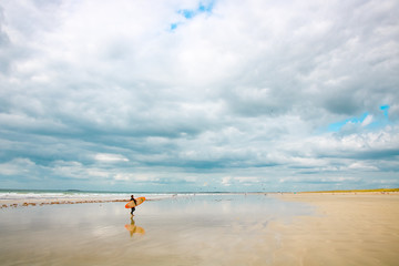 paysage de Bretagne : plage de Quiberon en &eacute;t&eacute;