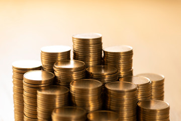積み上げたお金 クローズアップ