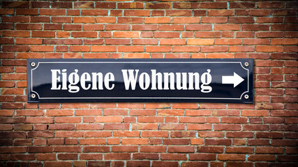 Fototapeta premium Schild 404 - Eigene Wohnung