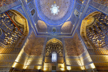 Fototapeta na wymiar Gur-Emir Mausoleum - Samarkand, Uzbekistan